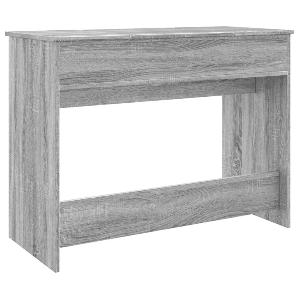 Dressing Table with Mirror Grey Sonoma 100x45x76 cm