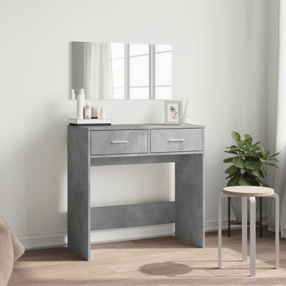 Dressing Table with Mirror Concrete Grey 80x39x80 cm - Bend