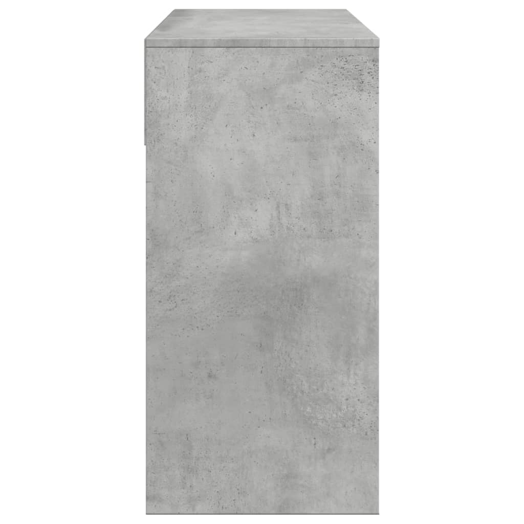 Dressing Table with Mirror Concrete Grey 80x39x80 cm - Bend