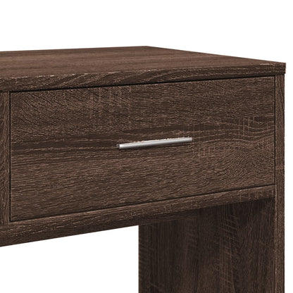 Dressing Table with Mirror Brown Oak 80x39x80 cm - Bend