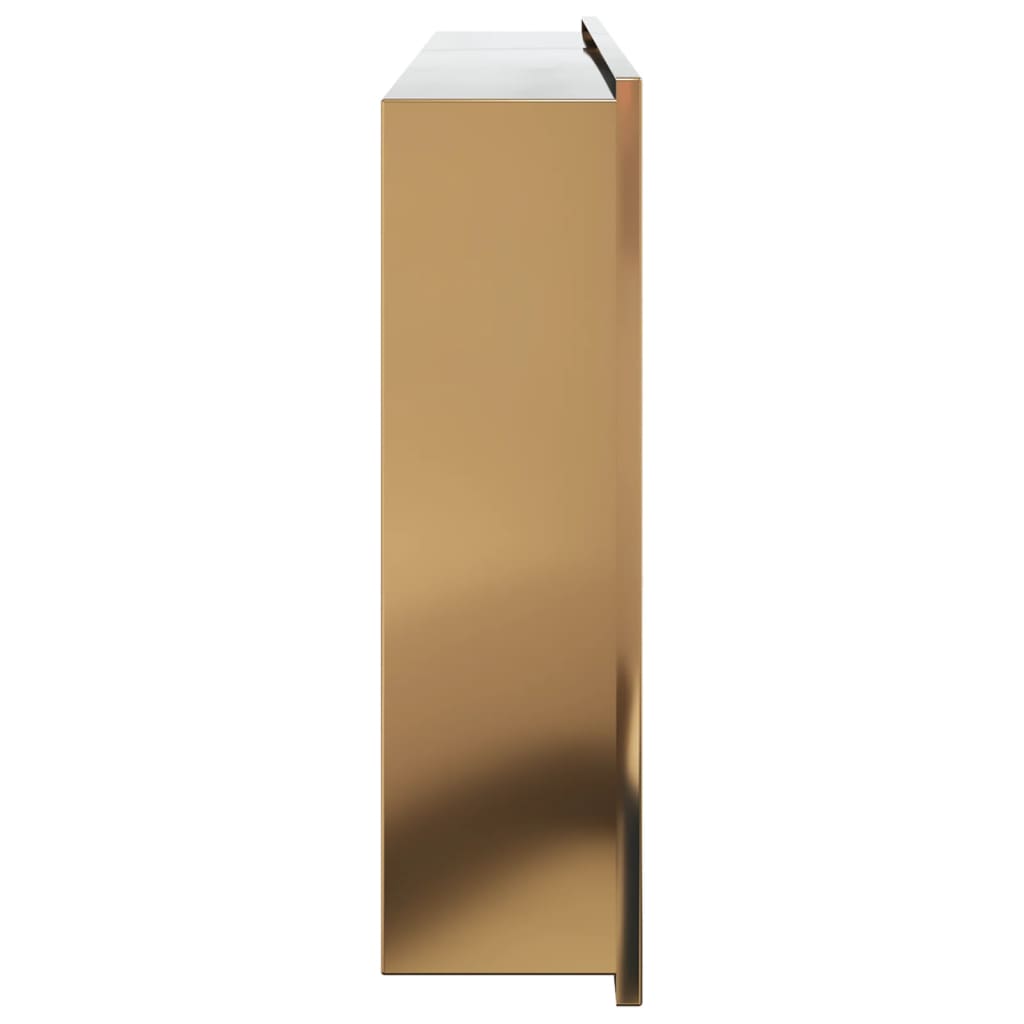 Shower Niche Brushed Gold 62x32x9 cm Stainless Steel Storage Solution