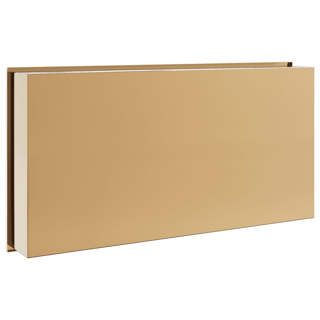 Shower Niche Brushed Gold 62x32x9 cm Stainless Steel Storage Solution