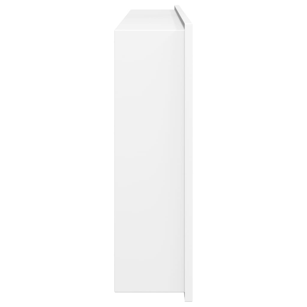 Shower Niche Matt White 62x32x9 cm Stainless Steel Storage Solution