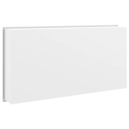 Shower Niche Matt White 62x32x9 cm Stainless Steel Storage Solution