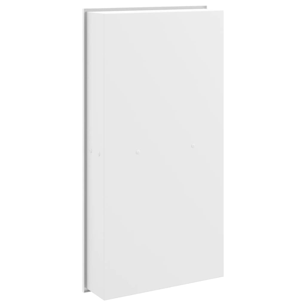 Shower Niche Matt White 32x62x9 cm Stainless Steel Storage Solution