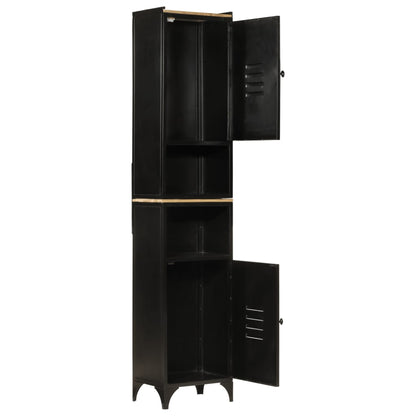 Mango Wood and Iron Bathroom Storage Cabinet - Bend