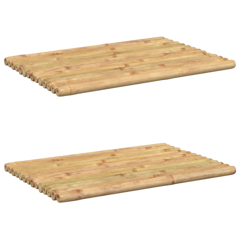 Chunky Bamboo Bath Mats - 2 pcs - Bend