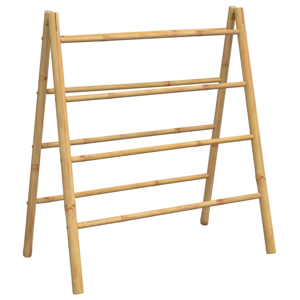 Double Bamboo Towel Ladder with 4 Rungs - Bend