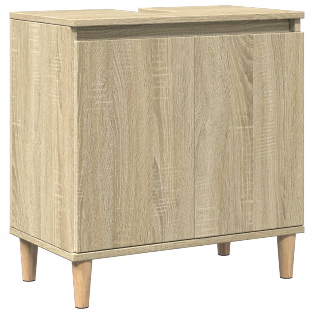 Sink Cabinet Sonoma Oak 58x33x60 cm Engineered Wood - Bend