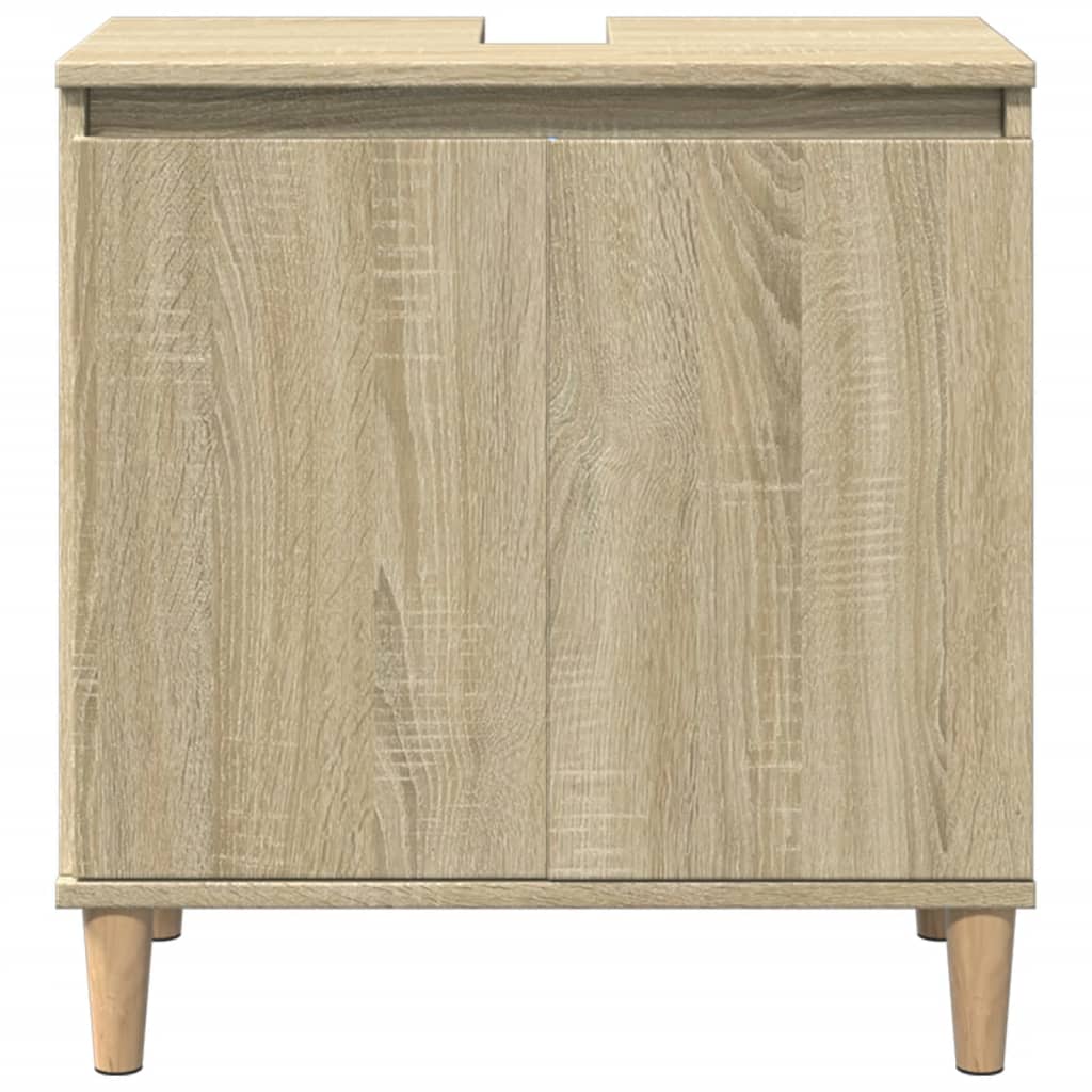 Sink Cabinet Sonoma Oak 58x33x60 cm Engineered Wood - Bend