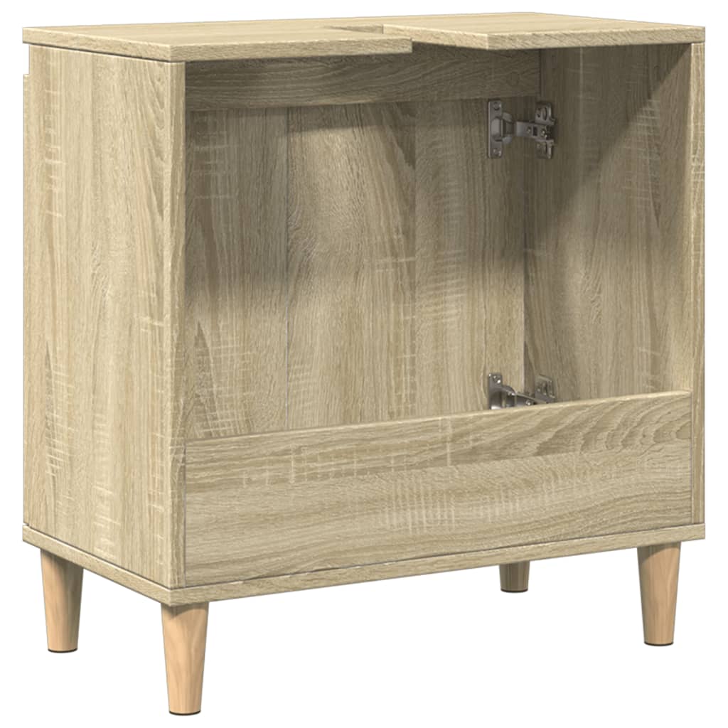 Sink Cabinet Sonoma Oak 58x33x60 cm Engineered Wood - Bend