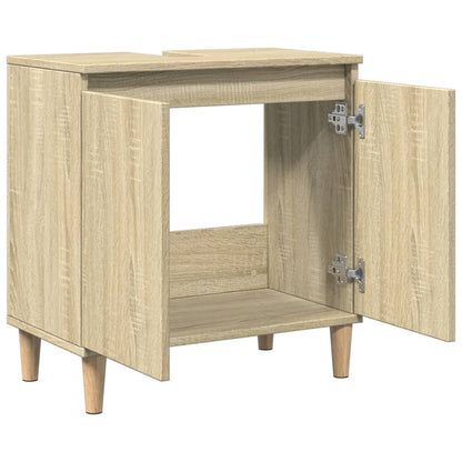 Sink Cabinet Sonoma Oak 58x33x60 cm Engineered Wood - Bend