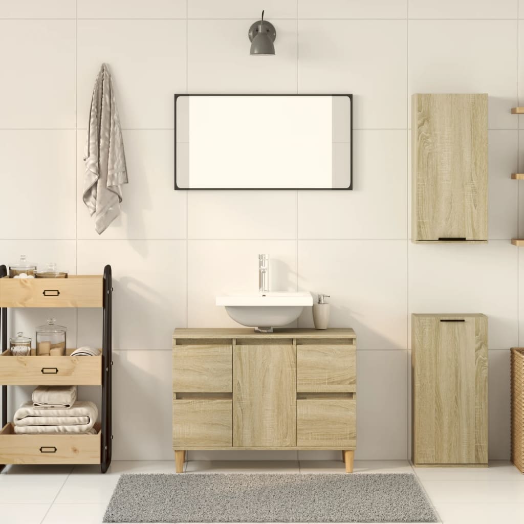 Wall-mounted Bathroom Cabinet Sonoma Oak 32x20x67 cm - Bend