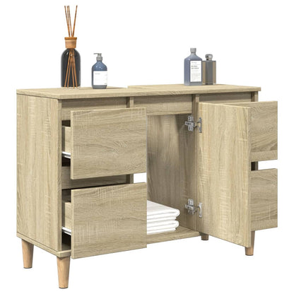 Sink Cabinet Sonoma Oak 80x33x60 cm Engineered Wood - Bend