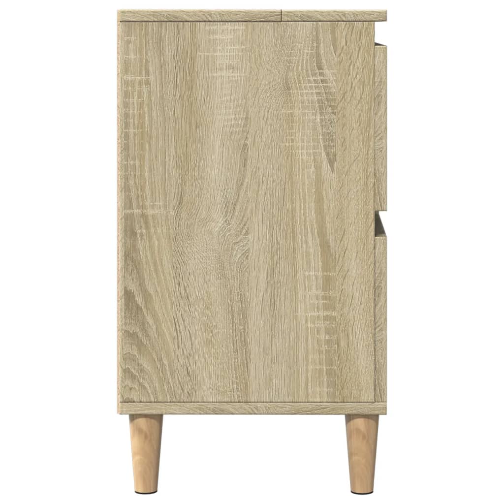 Sink Cabinet Sonoma Oak 80x33x60 cm Engineered Wood - Bend