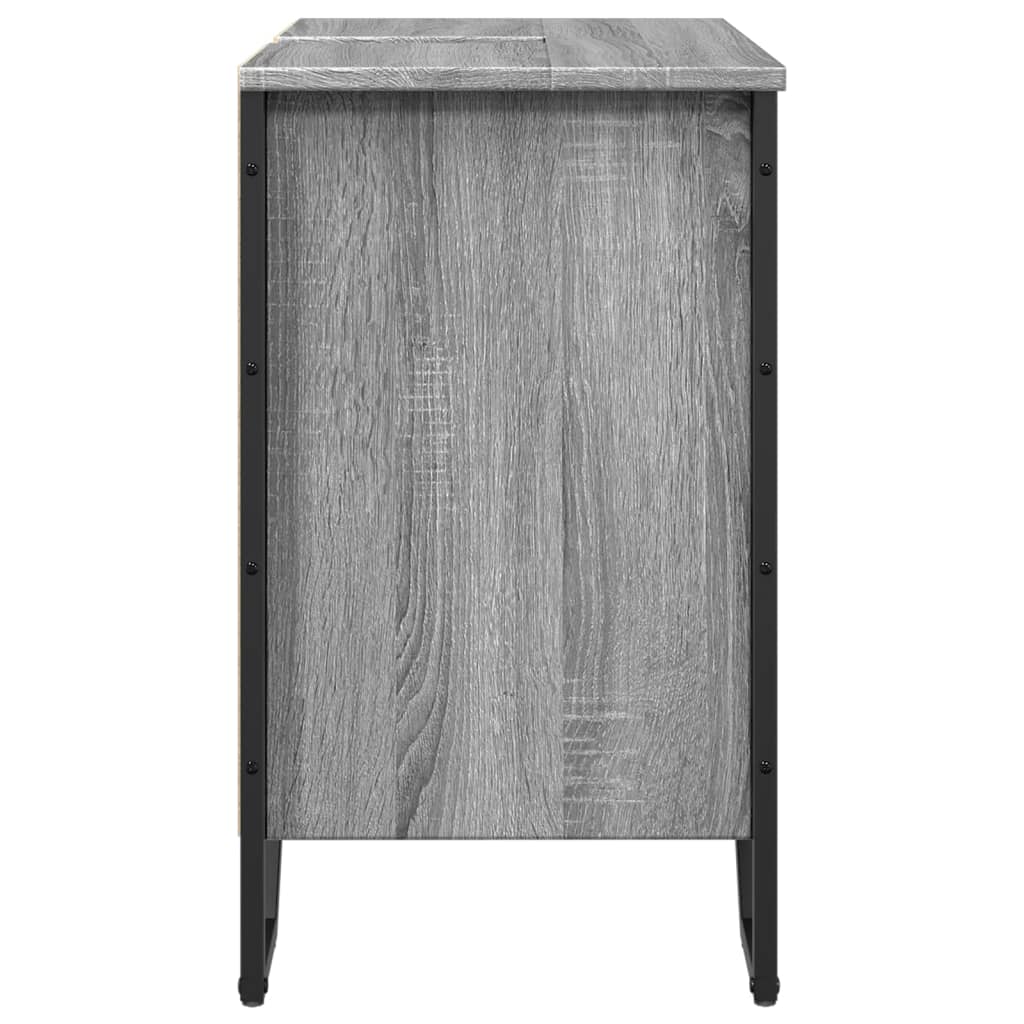 Bathroom Sink Cabinet Grey Sonoma 60x35x60 cm Engineered Wood