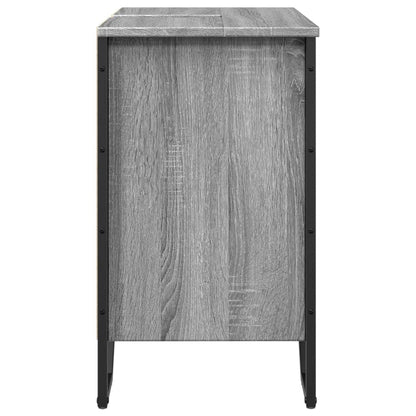 Bathroom Sink Cabinet Grey Sonoma 60x35x60 cm Engineered Wood