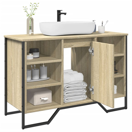 Bathroom Sink Cabinet Sonoma Oak 91x35x60 cm Engineered Wood