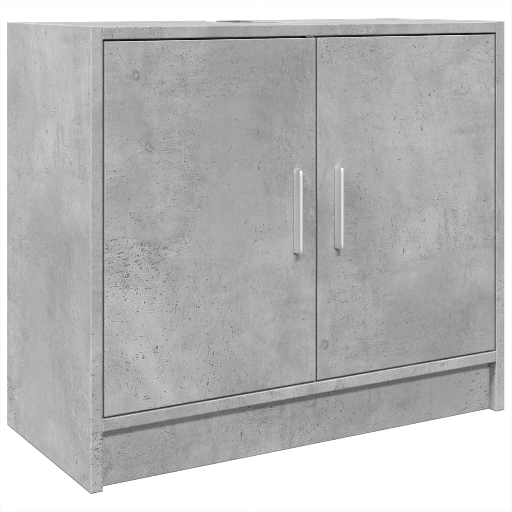 Sink Cabinet Concrete Grey 63x29x55 cm Engineered Wood