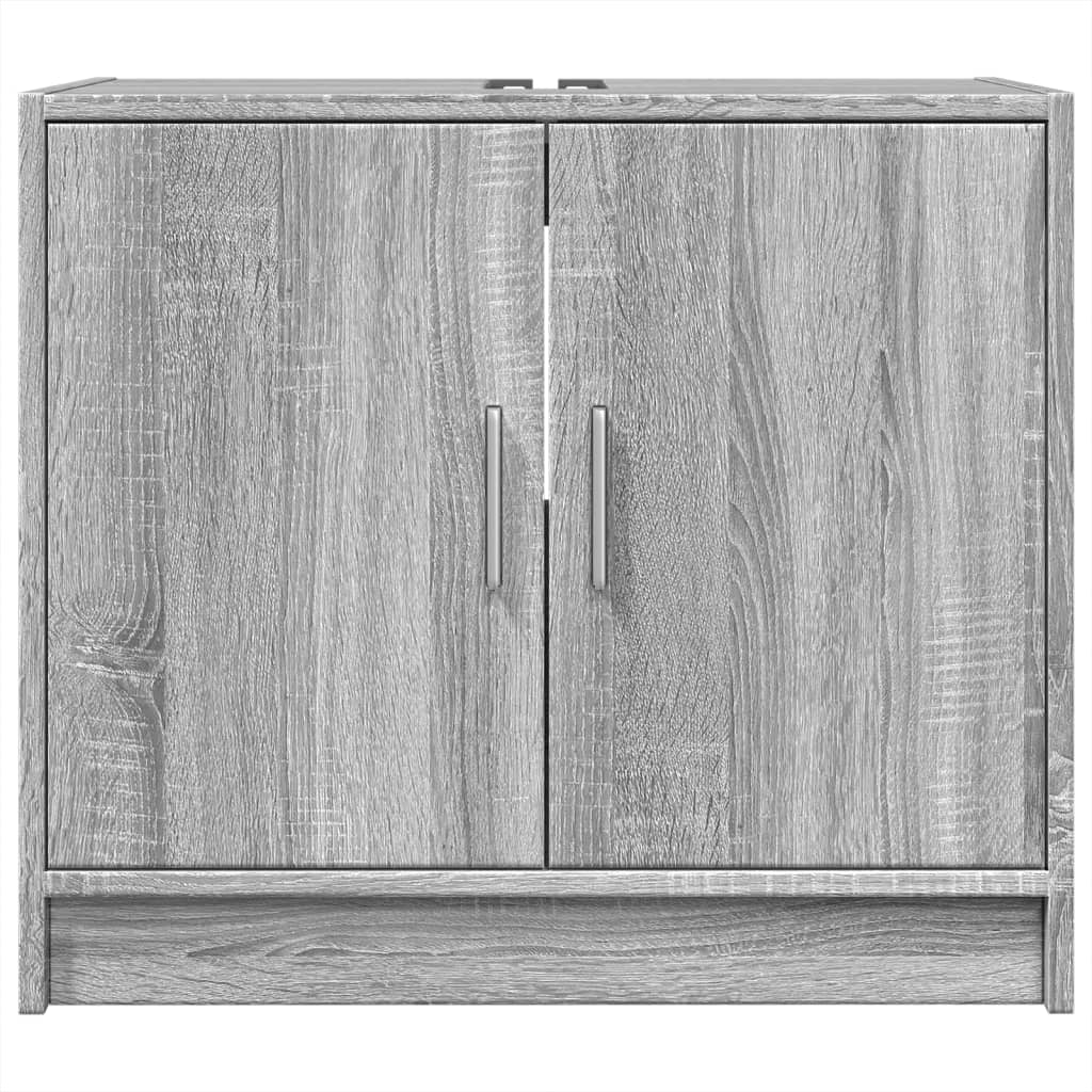 Sink Cabinet Grey Sonoma 63x29x55 cm Engineered Wood