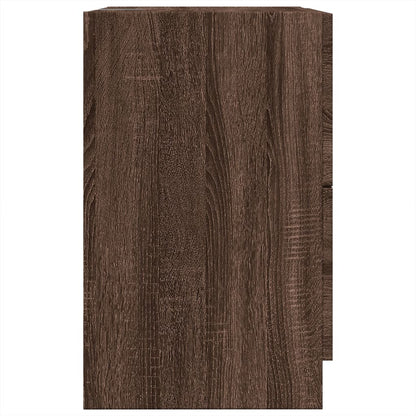 Sink Cabinet Brown Oak 40x37x59 cm Engineered Wood