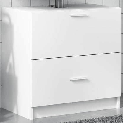 Sink Cabinet White 59x37x59 cm Engineered Wood