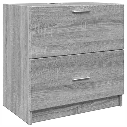 Sink Cabinet Grey Sonoma 59x37x59 cm Engineered Wood