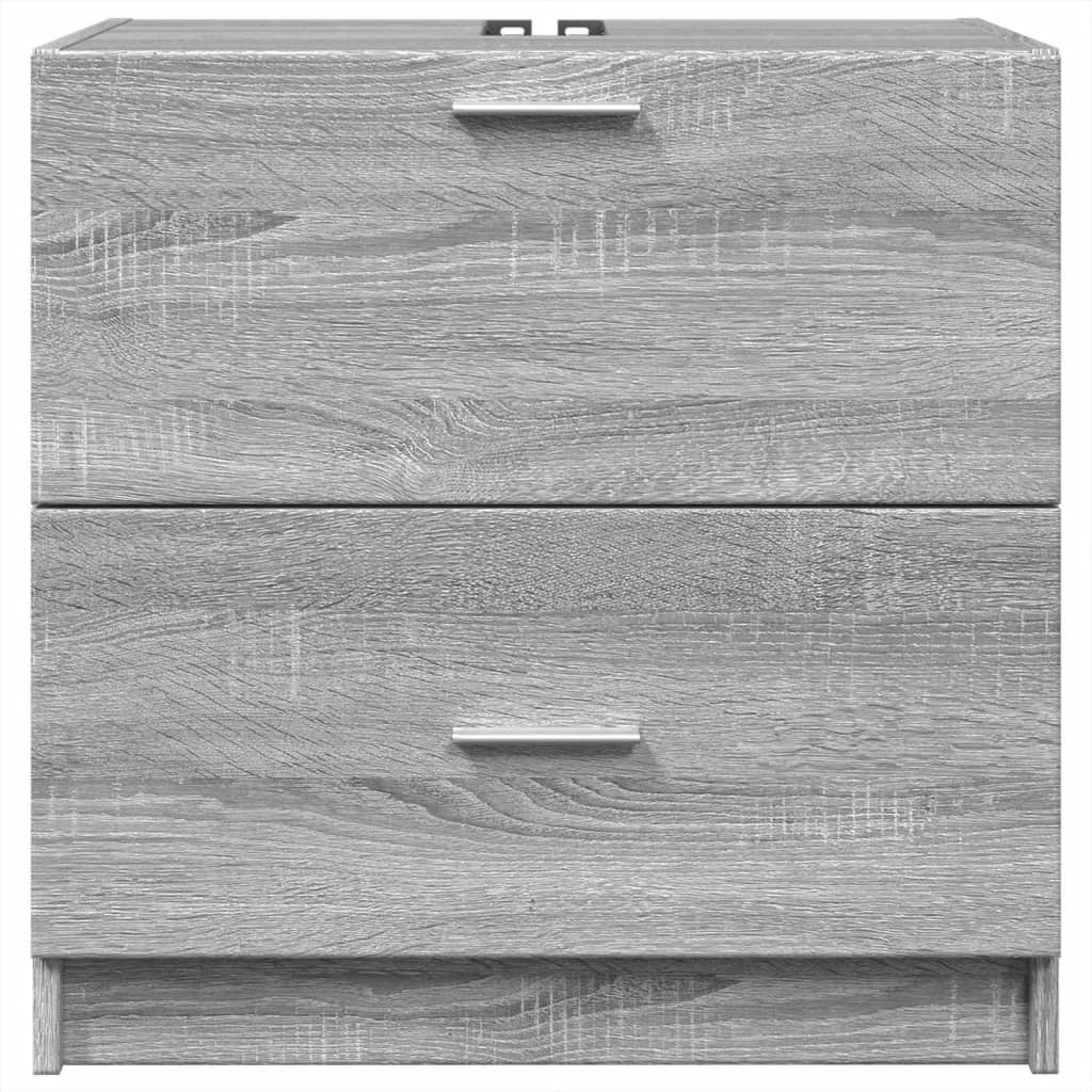 Sink Cabinet Grey Sonoma 59x37x59 cm Engineered Wood