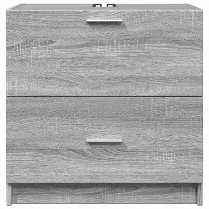 Sink Cabinet Grey Sonoma 59x37x59 cm Engineered Wood