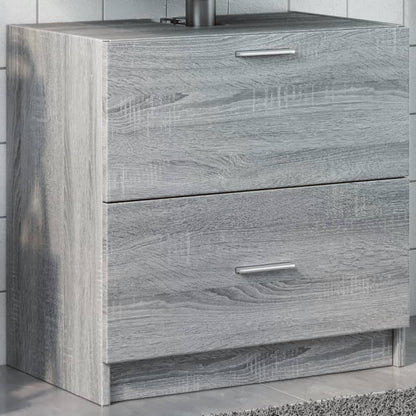 Sink Cabinet Grey Sonoma 59x37x59 cm Engineered Wood