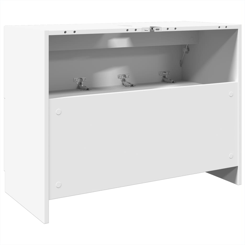 Sink Cabinet White 78x37x59 cm Engineered Wood