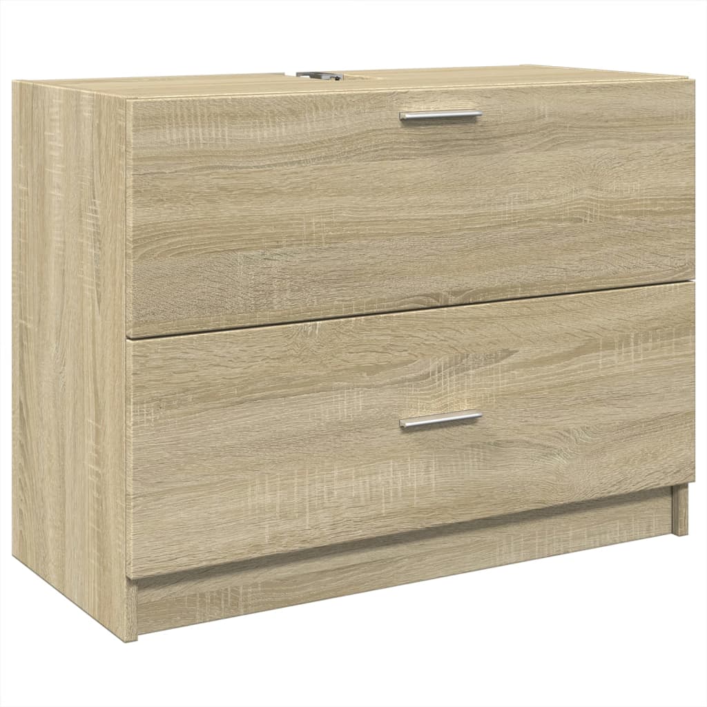 Sink Cabinet Sonoma Oak 78x37x59 cm Engineered Wood