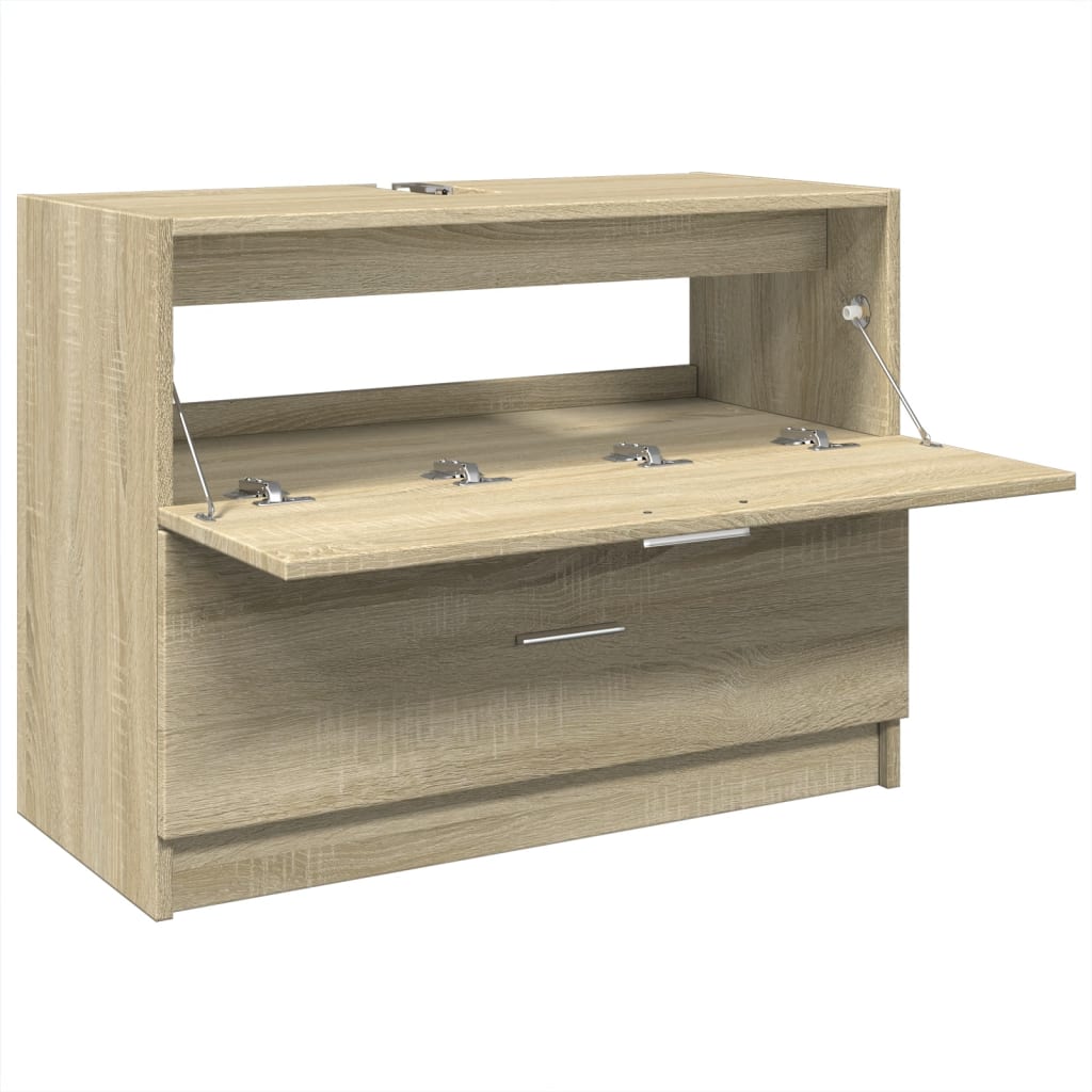 Sink Cabinet Sonoma Oak 78x37x59 cm Engineered Wood