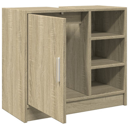 Sink Cabinet Sonoma Oak 63x29x55 cm Engineered Wood