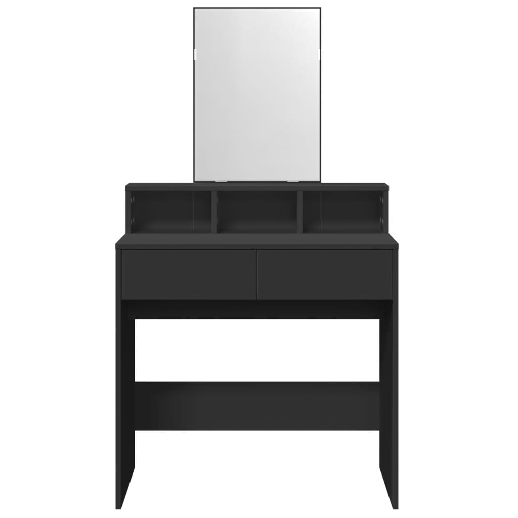 Dressing Table with Mirror Black 80x41x144.5 cm - Bend