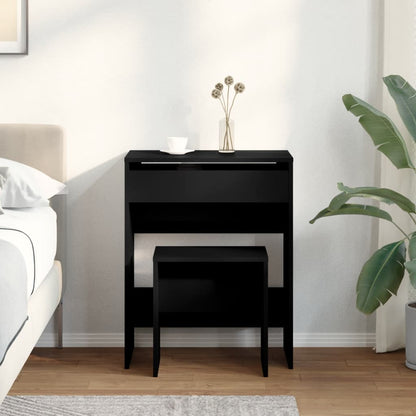 Dressing Table and Stool Black 60x40x113.5 cm - Bend