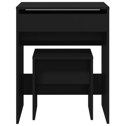 Dressing Table and Stool Black 60x40x113.5 cm - Bend