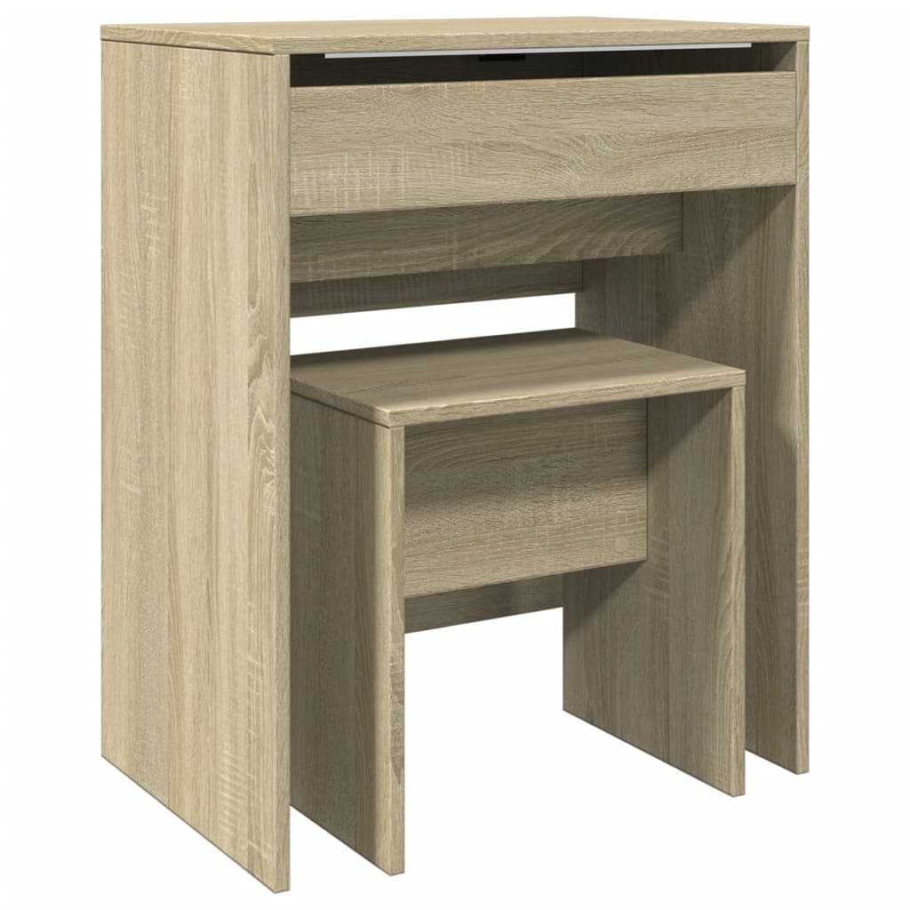 Dressing Table and Stool Sonoma Oak 60x40x113.5 cm - Bend