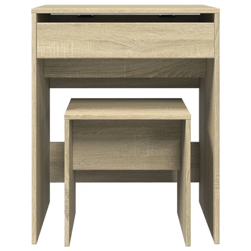 Dressing Table and Stool Sonoma Oak 60x40x113.5 cm - Bend