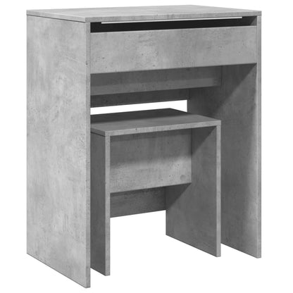 Dressing Table and Stool Concrete Grey 60x40x113.5 cm - Bend