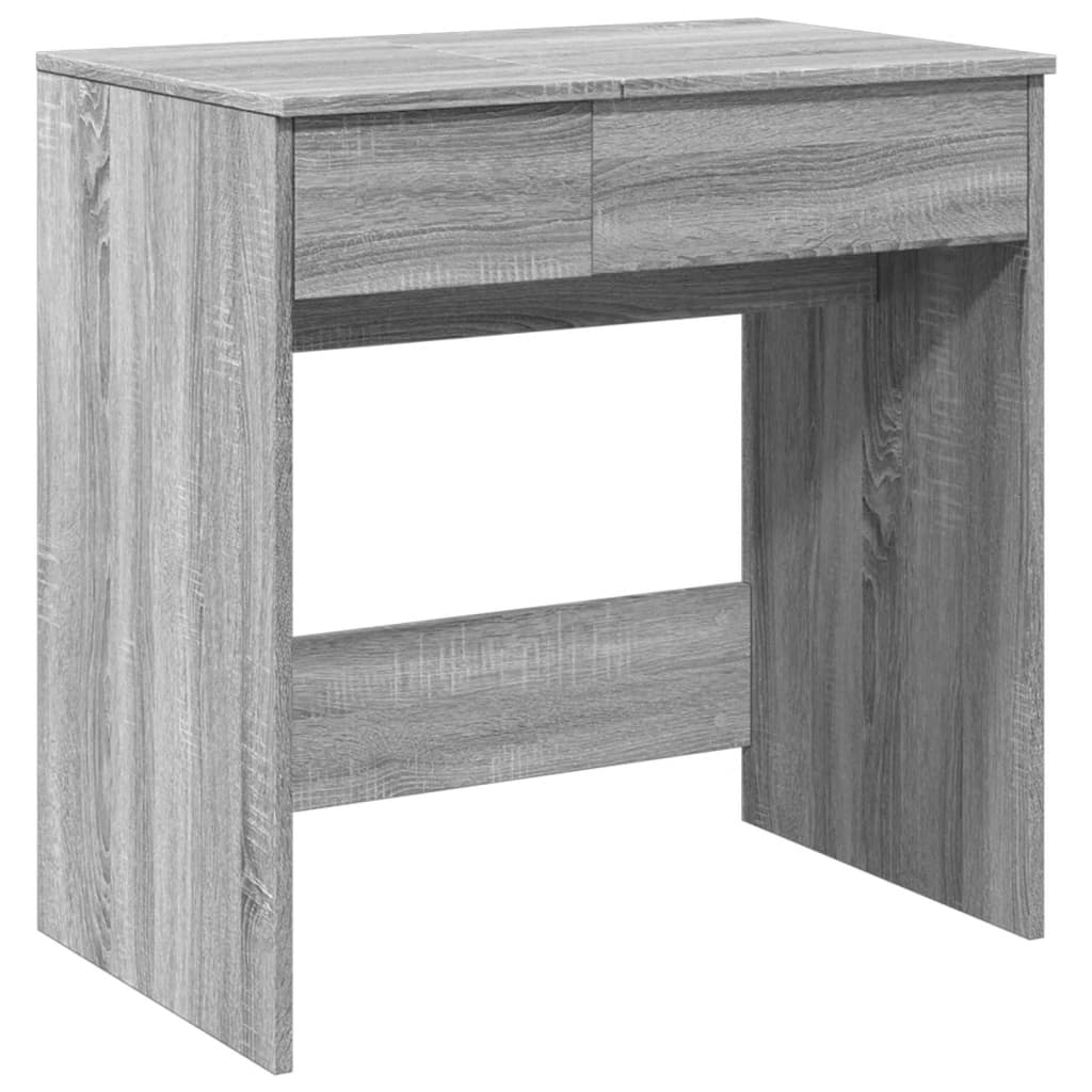 Dressing Table with Mirror Grey Sonoma 73x46.5x120 cm