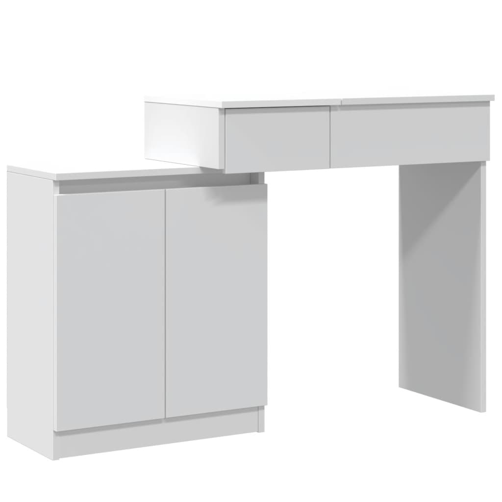 Dressing Table with LED White 115x37x110.5 cm - Bend