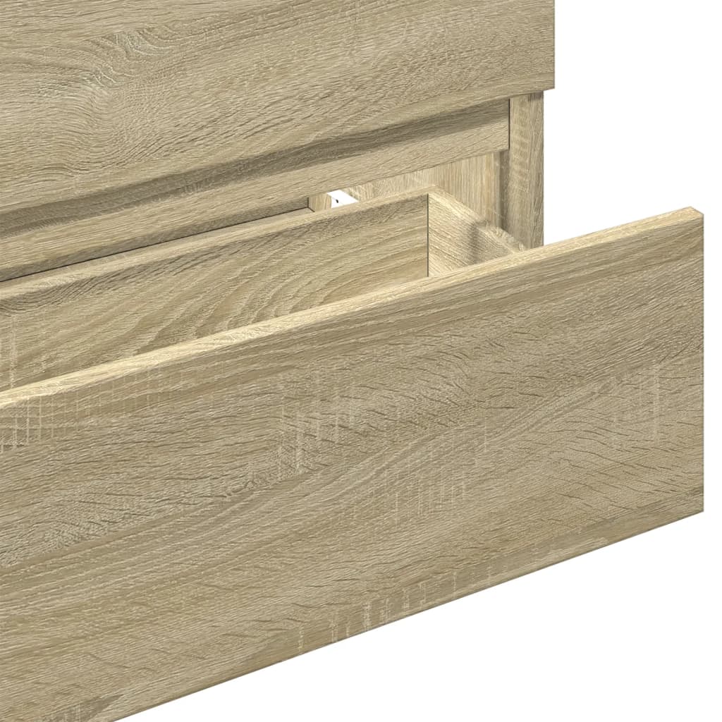 Sink Cabinet Sonoma Oak 80x38.5x45 cm Engineered Wood