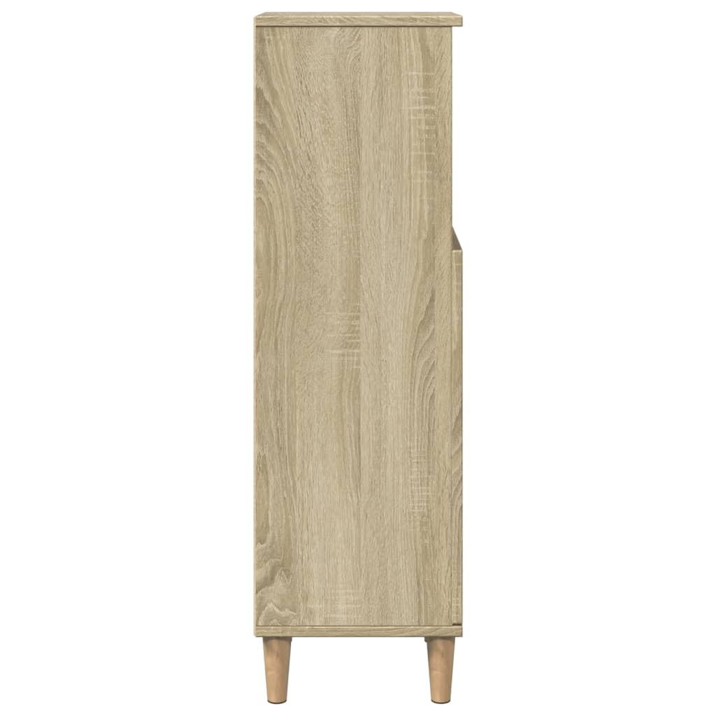 Bathroom Cabinet Sonoma Oak 30x30x100 cm Engineered Wood