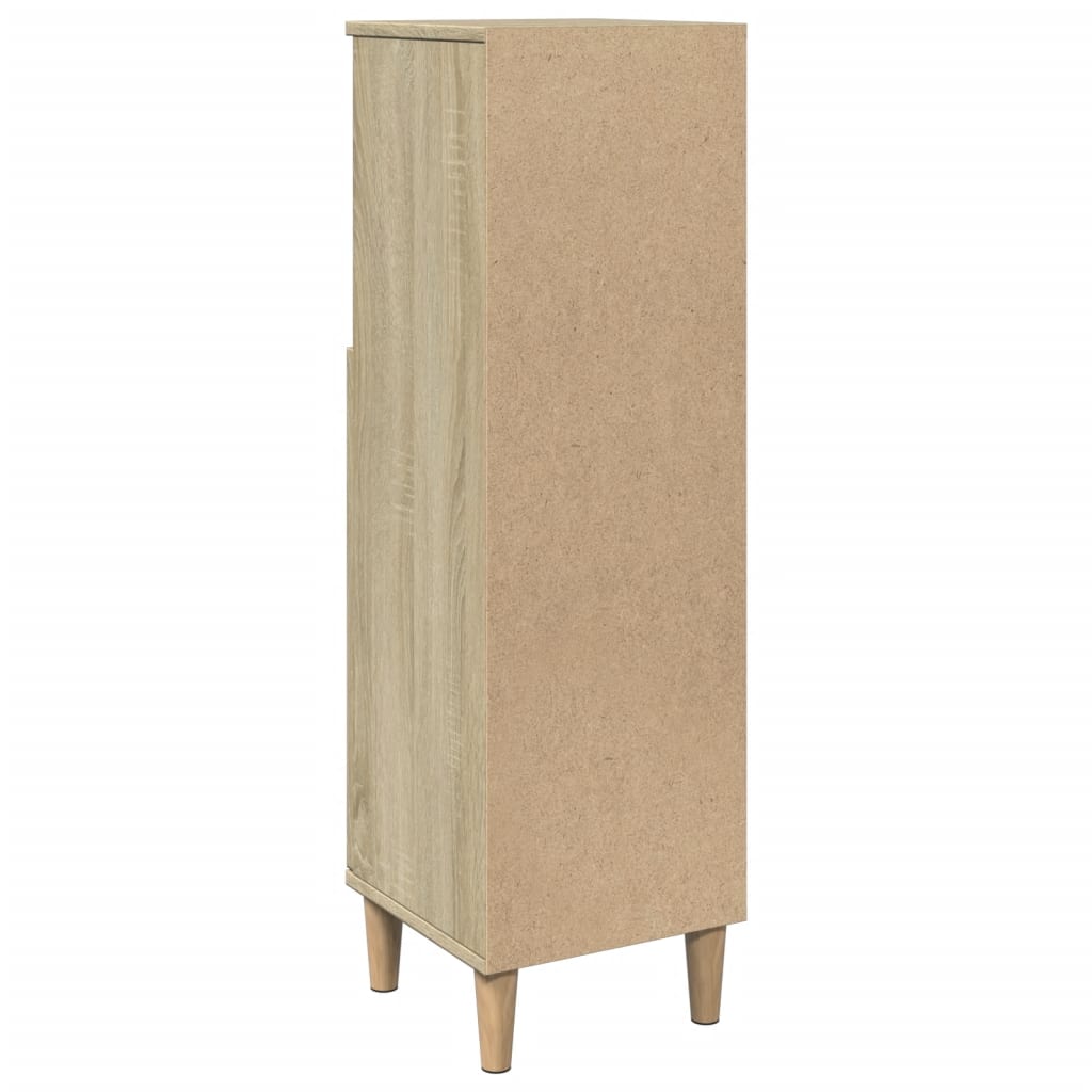 Bathroom Cabinet Sonoma Oak 30x30x100 cm Engineered Wood