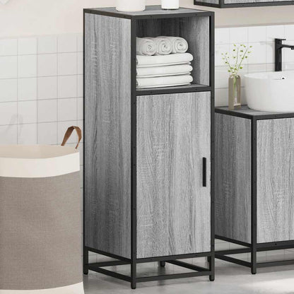 Bathroom Cabinet Grey Sonoma 35x37.5x100 cm Engineered Wood