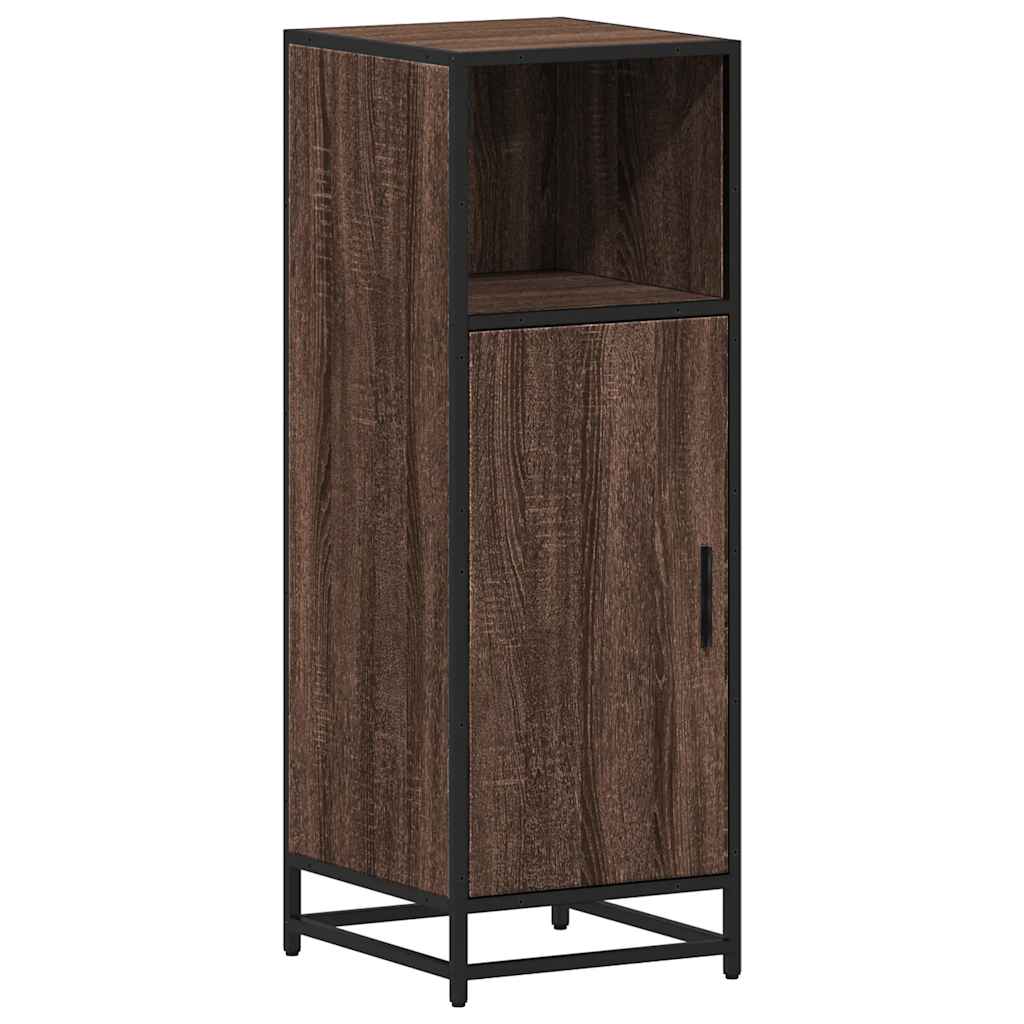 Bathroom Cabinet Brown Oak 35x37.5x100 cm Engineered Wood