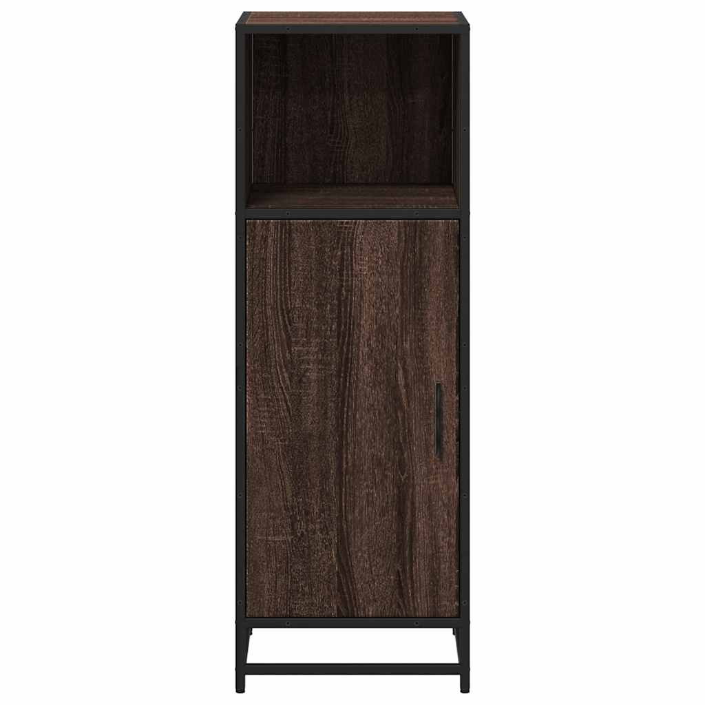 Bathroom Cabinet Brown Oak 35x37.5x100 cm Engineered Wood