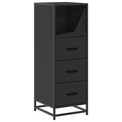 Bathroom Cabinet Black 35x37.5x100 cm Engineered Wood