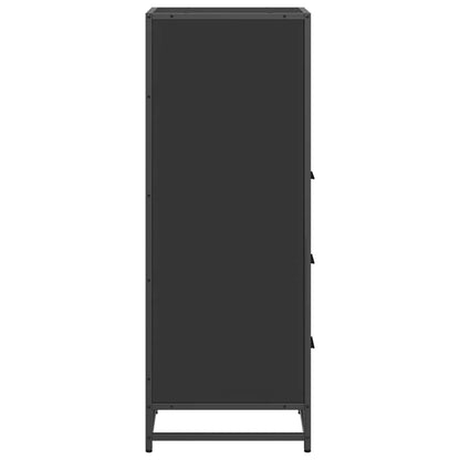 Bathroom Cabinet Black 35x37.5x100 cm Engineered Wood